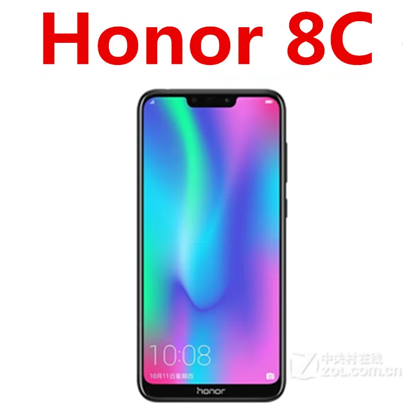 Rom global honor 8c 4g lte android telefone snapdragon 632 octa núcleo android 8.1 impressão digital 13.0mp 4gb ram 128gb rom 3 câmeras