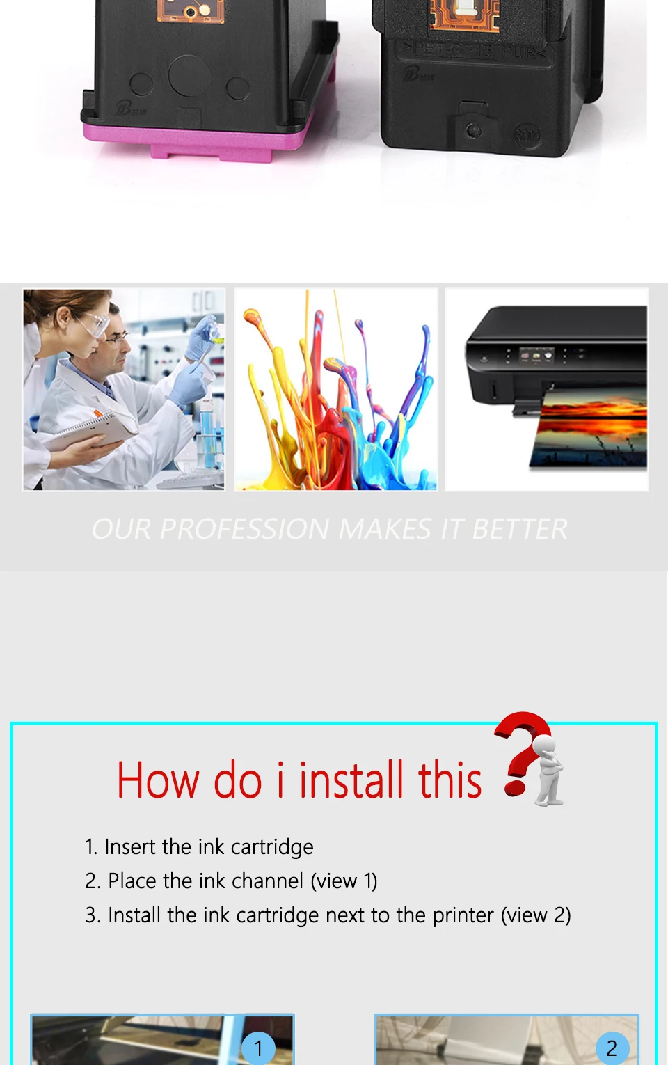 Recarga de Cartuchos de Tinta Compatíveis para hp Ciss Dmyon Officejet 200c 250c 258 5740 5741 5742 5743 5744 5745 5746 8040 8045 62 200 6 High Quality Computador e Escritório