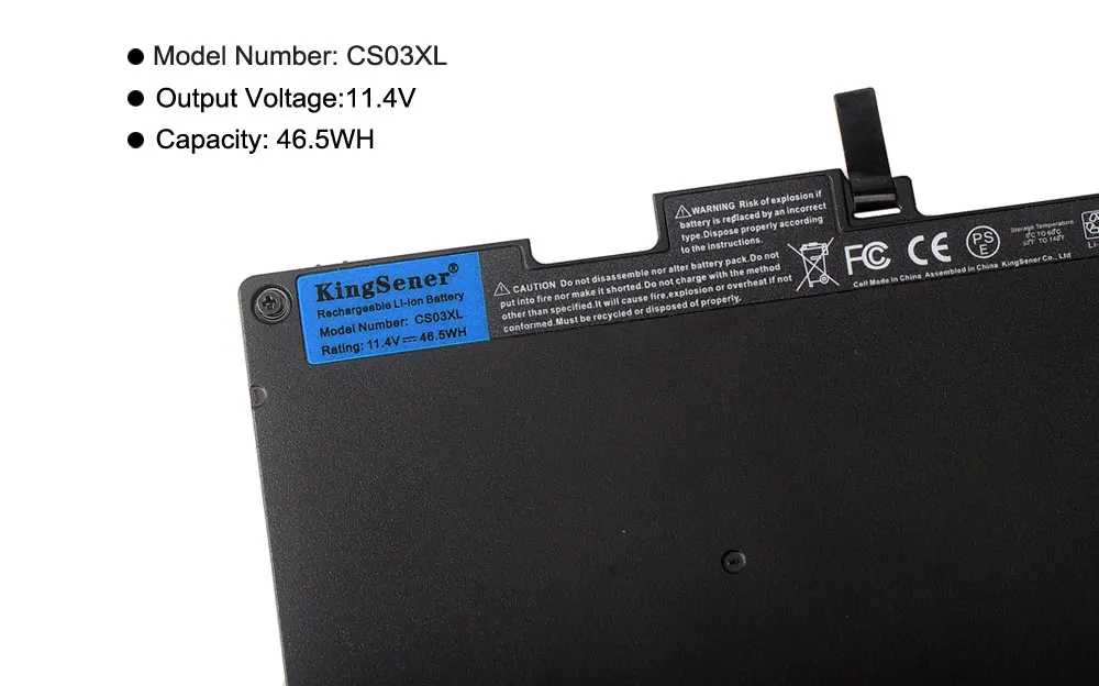 Аккумулятор KingSener CS03XL для HP EliteBook 740 745 840 850 G3 G4 ZBook 15u mt43 HSTNN IB6Y DB6U 800513 001 800231