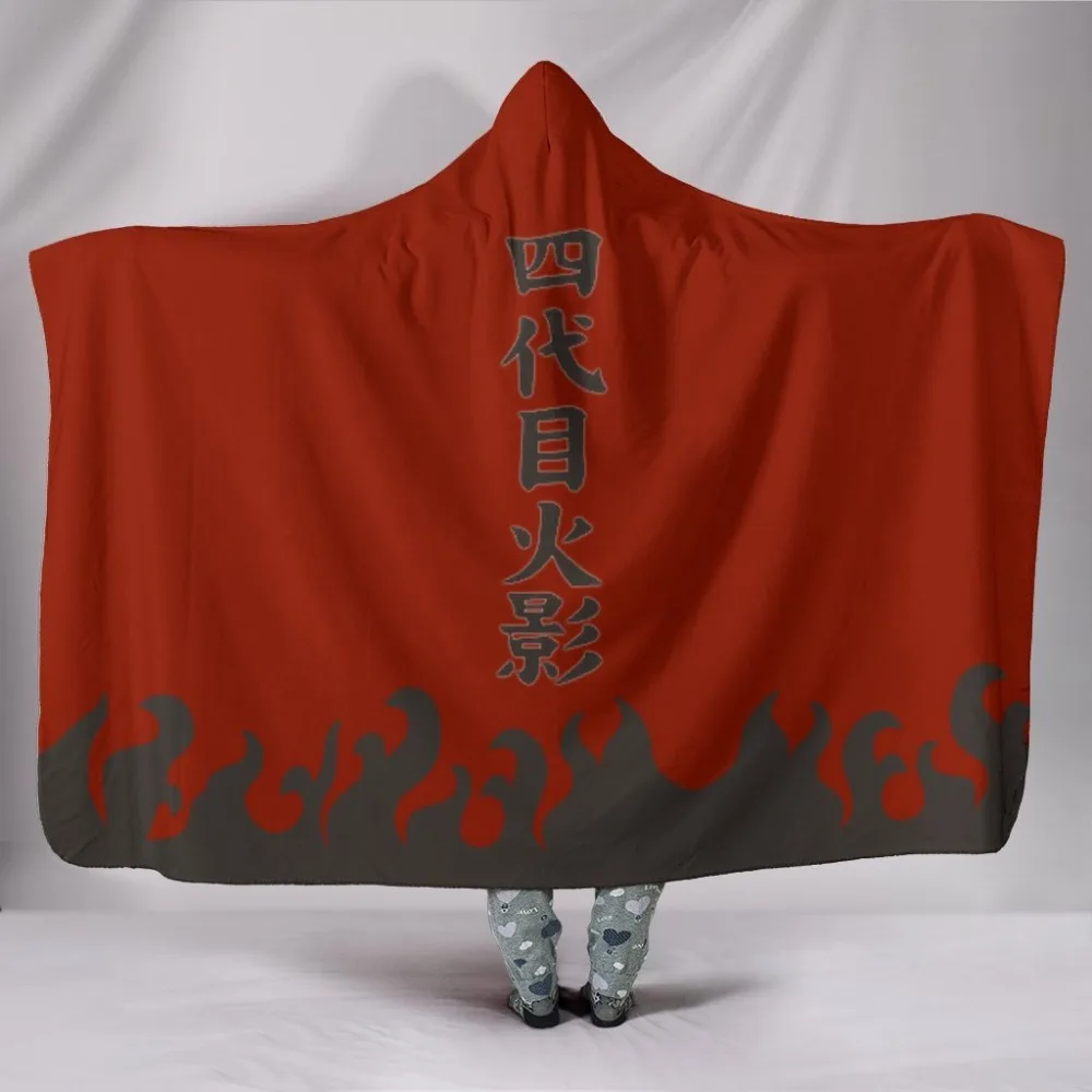 Одеяло для просмотра аниме Наруто, с принтом, двойной бархат, диван, мягкое одеяло с капюшоном, шерпа, одеяло, флисовое переносное одеяло, одеяло