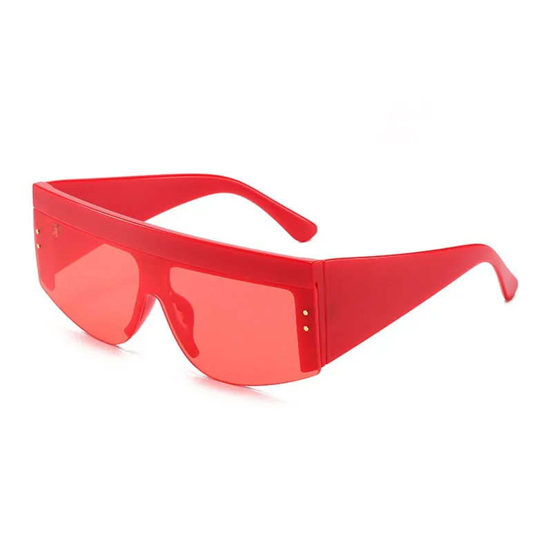 

Large Frame One Piece Sunglasses Women Luxury Brand Goggles Classic Gradient Lens Sun Glasses Men Wide Legs Shades Eyewear