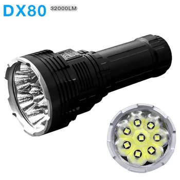 

IMALENT DX80 LED Flashlight Cree XHP70 32000 Lumens 806 Meters High Power Rechargeable Flashlight for Search and Rescue