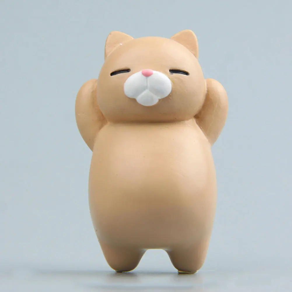 Cartoon Cat Refrigerator Magnetic Sticker 3D Cute Fridge Magnets Whiteboard Sticker For DIY Notes Home Phone Decor Light Brown - Цвет: Light coffee cat