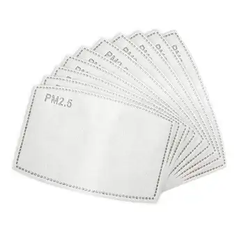 

50/100/150/200pcs Disposable Face Cover Replacement Filtering Breathable 5Layer PM2.5 Face Cover filter for Adult Kid mascarilla