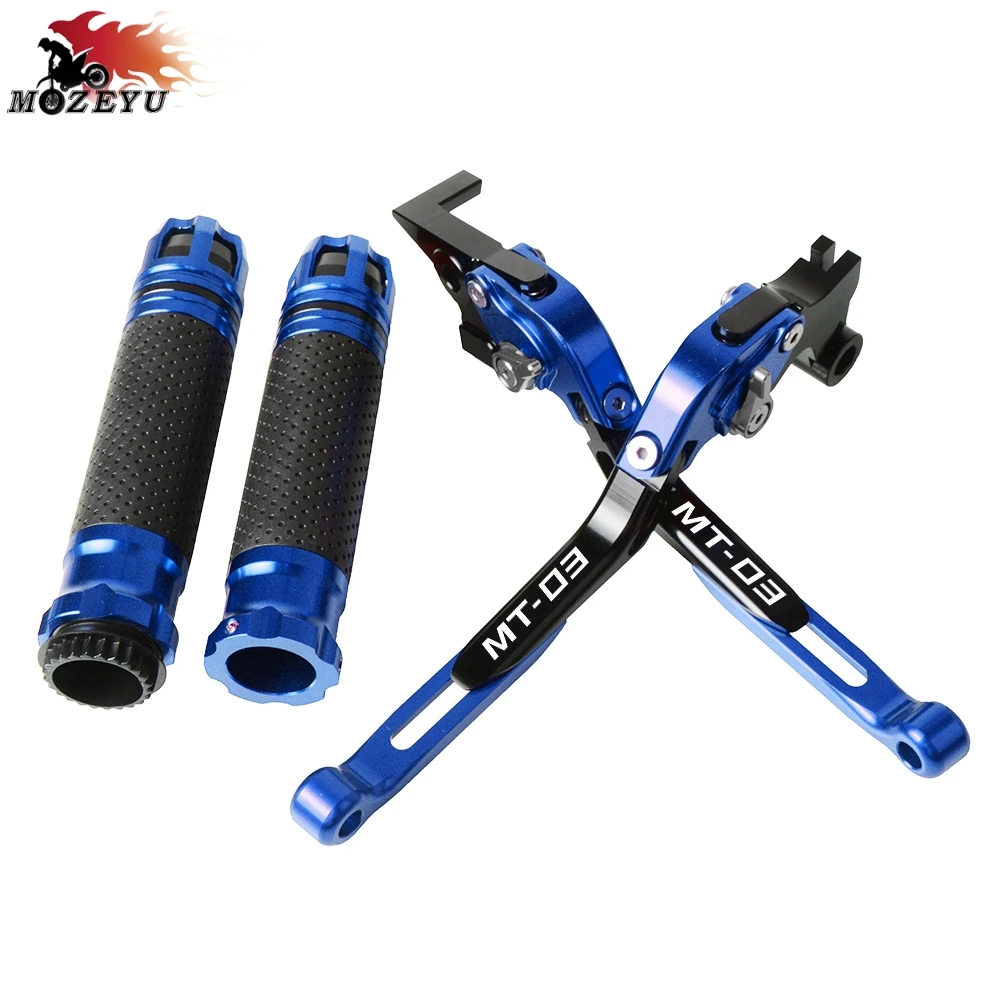 MT03 2006 CNC алюминиевый аксессуар тормозной рычаг сцепления и рукоятка ручки для YAMAHA MT03 MT-03 2005 2006 наконечник рукоятки MT 03