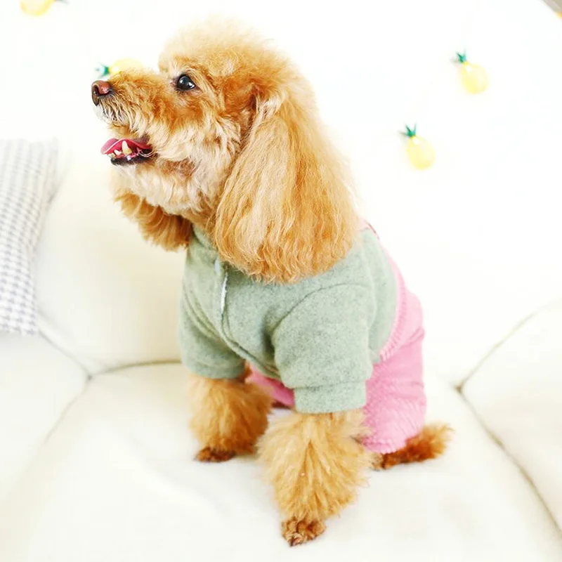 Petcircle теплая зимняя одежда для собак стиль Толстый комбинезон для собак Одежда для щенков хлопковый плюшевый Пудель Костюм для домашних животных