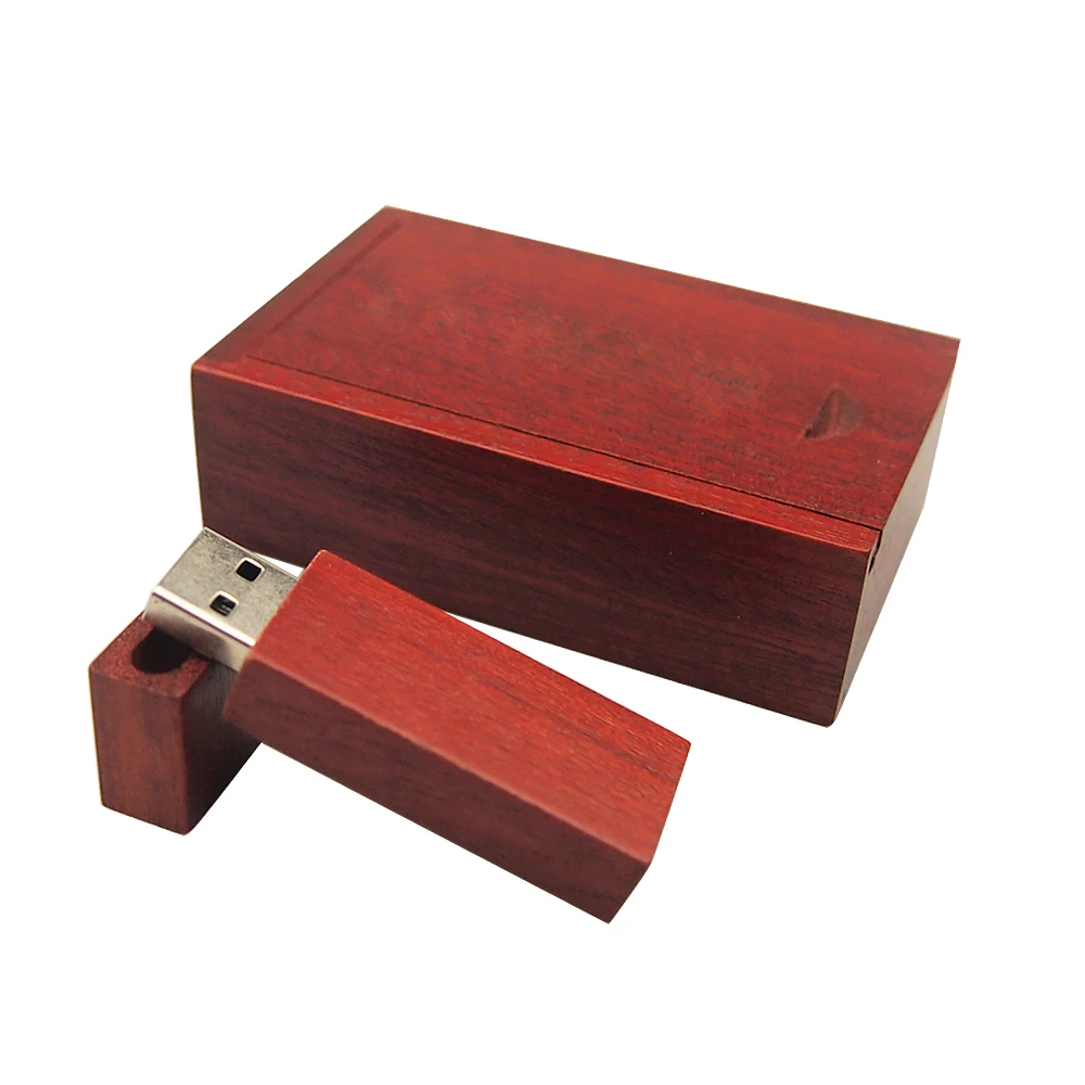 Более 10 шт. бесплатный логотип) USB флеш-накопитель из натурального дерева 2,0 маленький кубик+ коробка Флешка 4 ГБ 8 ГБ 16 ГБ 32 ГБ 128 Мб карта памяти свадебный подарок - Цвет: Rose Wood With Box