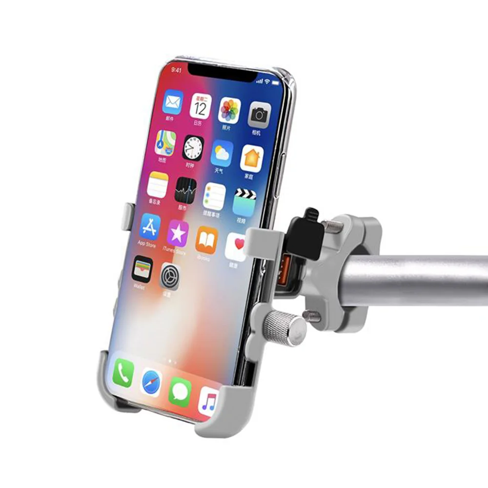 3,0 USB 12V зарядное устройство для мотоцикла держатель телефона водонепроницаемый мотоцикл мобильный телефон крепление адаптер питания руль
