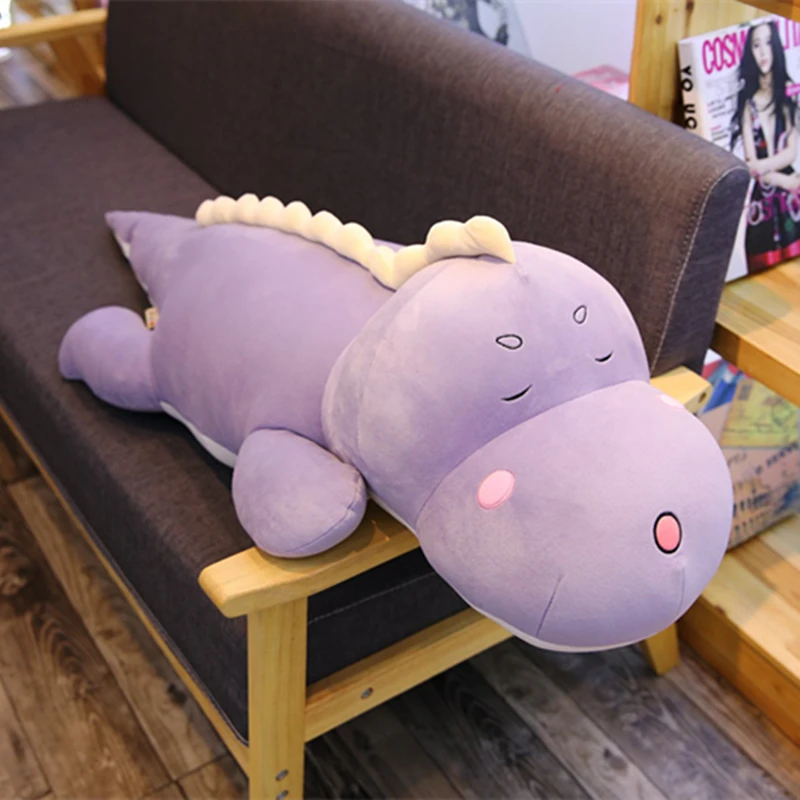 Huggable Новинка большой размер длинный милый динозавр плюшевая игрушка мягкие