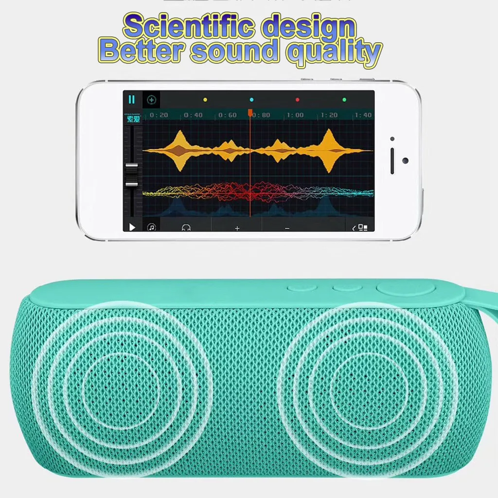 20# беспроводной Bluetooth динамик s лучший портативный внешний динамик TF сабвуфер в виде колонны коробка динамик дизайн для iPhone