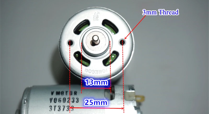 New dechang 555 Medium High Speed High Torque Motor 7300rpm 14700rpm 12-24V DIY Grinding and Cutting Electric Tool
