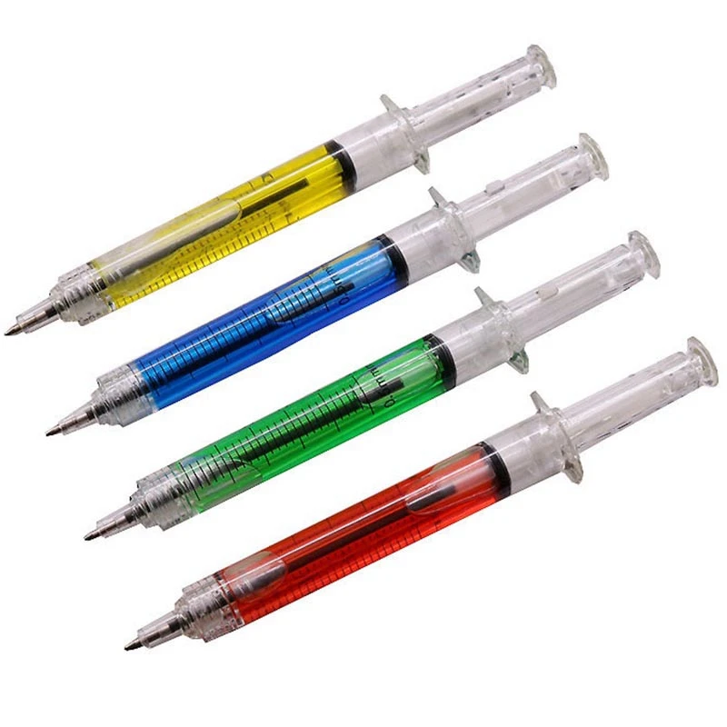 

50 Pcs Strange Syringe Ballpoint Pen 0.5Mm Pen Tip Blue Ink Children Gift Pen Student Pen