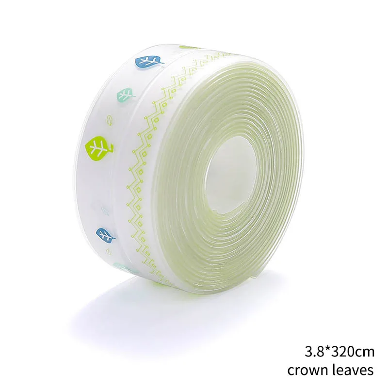 crown leaves Милый мультфильм противообрастающая лента Водонепроницаемая 3,8*320 см ремонтные инструменты Плесень Доказательство многоцветные стены герметизирующая клейкая лента - Цвет: crown leaves
