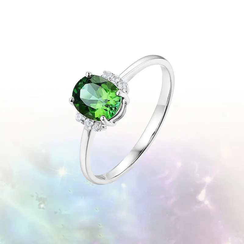Ataullah Красный Рубиновый Изумрудный сапфир драгоценный камень кольца для женщин Стерлинговое Серебро 925 ювелирные изделия модное регулируемое кольцо подарок RW081 - Цвет камня: Green
