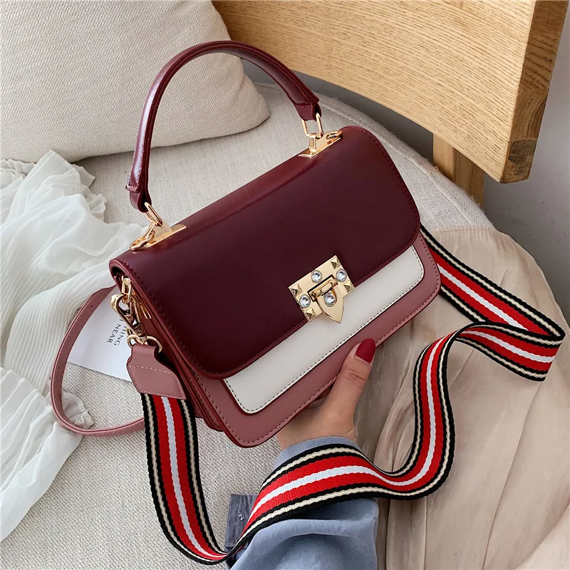 

Women's bag 2020 new fashion small square bag PU leather shoulder bag women's messenger bag women bag