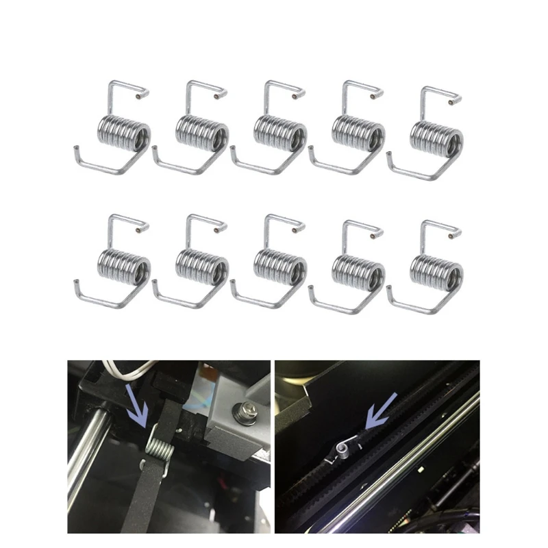 10Pcs/Set 3D Printer Universal Locking Torsion Springs For GT2 6mm Timing Belt Eliminate Ringing and Slippage