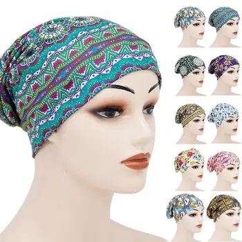 

Velvet Cross Turban Dreadlock Sleeping Hat New Muslim Hats For Hair Loss Women Hijabs Tube Bonnet Hat Comfortable D5P3