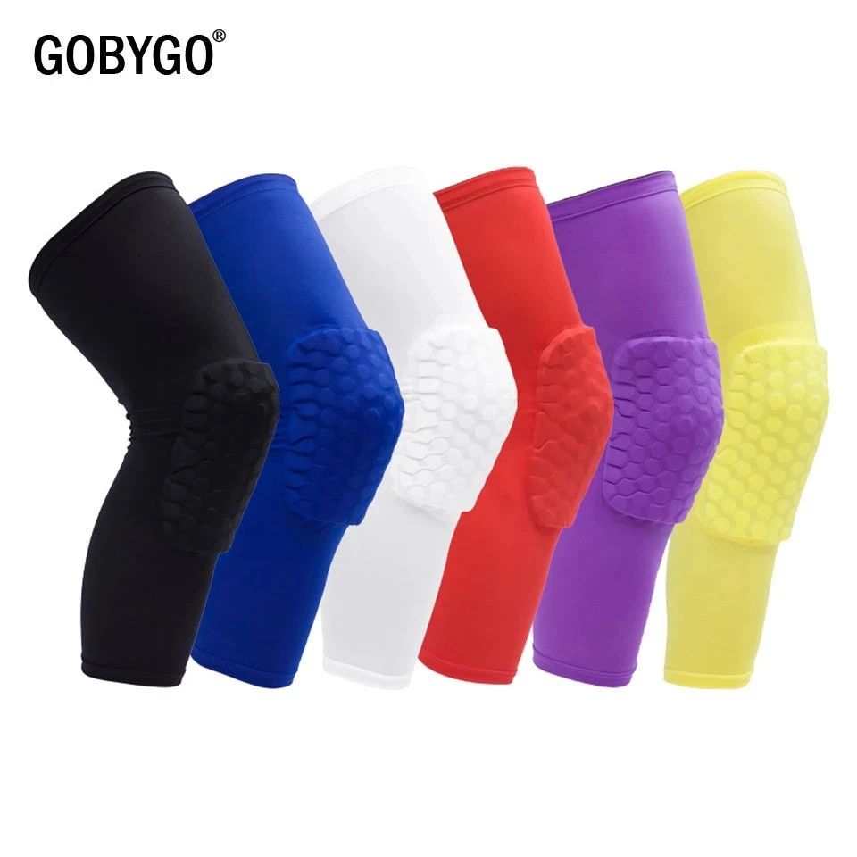 GOBYGO 1 шт. ячеистые наколенники рукавом баскетбольная скобка эластичные защитные
