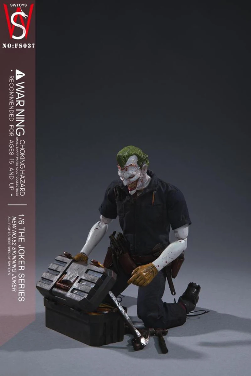 SWTOYS 1/6 Scale FS037 The Skinning JOKER 12" Action Figure Collectible 