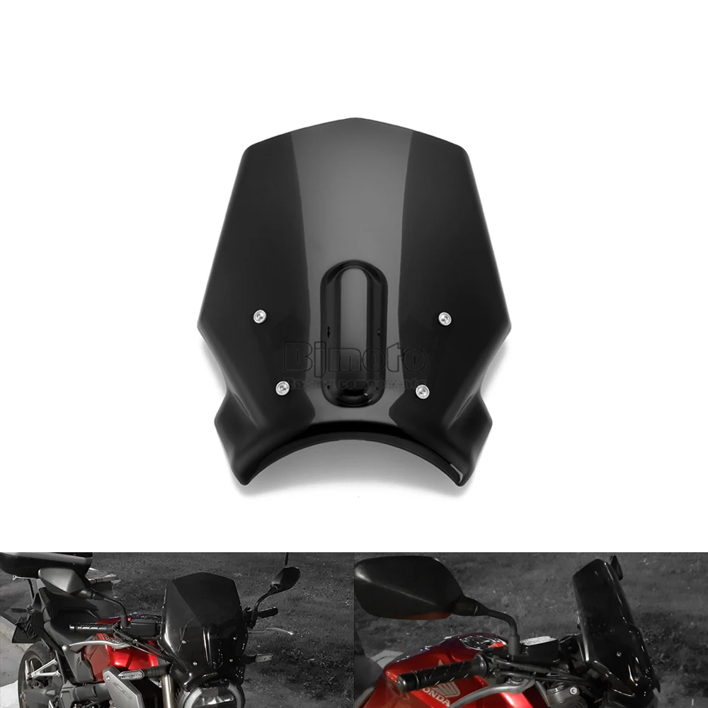 BJMOTO мотоцикл CB 1000R CB 650R мотоцикл Черное Лобовое стекло ветровое стекло для Honda CB1000R CB650R