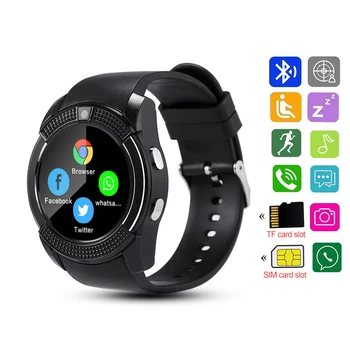 

Smart Watch Bluetooth Android Watch Women SIM Slot IP67 Waterproof Touch Screen SMS iOS Watch Smart Watch