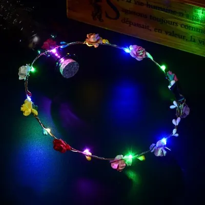 1 шт. светодиодный светящийся игрушечный головной убор, головной убор, светильник, светящийся в темноте, Свадебный светящийся ободок для волос, игрушки для детей - Цвет: A