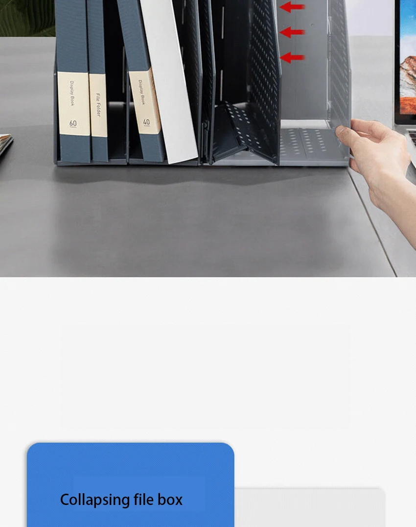 Folders Acessórios Office Desktop Organizer Stand Holder Para Livros