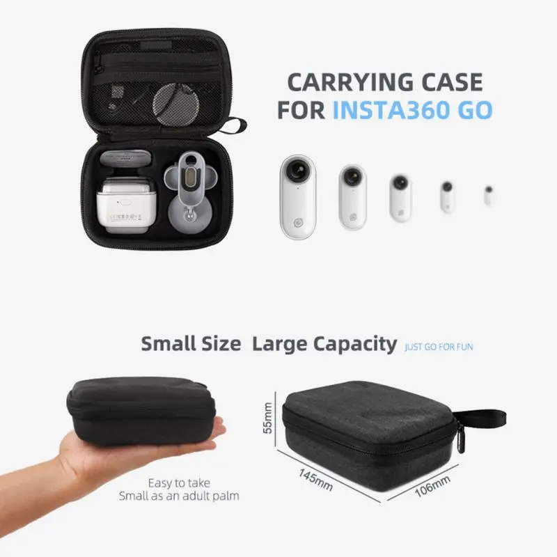 Портативная сумка для хранения Защитный чехол для переноски Insta360 Go аксессуары для камеры