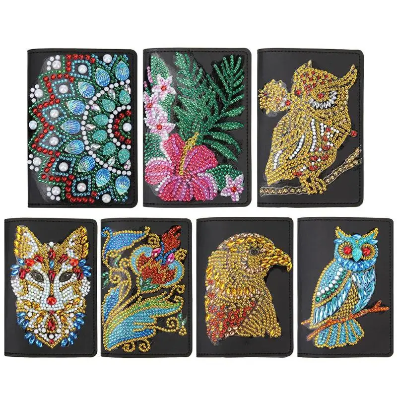 Обложка для паспорта сделай сам из искусственной кожи с изображением цветов и