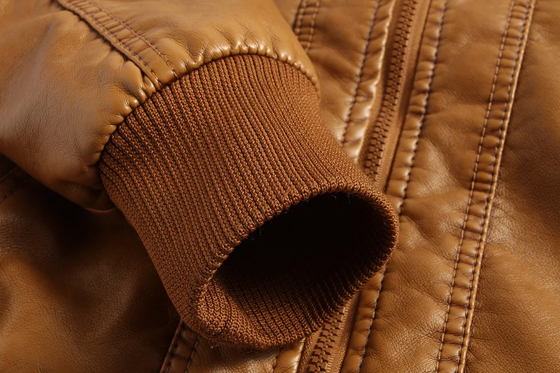 Ouma мужская кожаная одежда плюс бархатное теплое кожаное пальто классическое пальто из искусственной овечьей кожи с капюшоном 1603