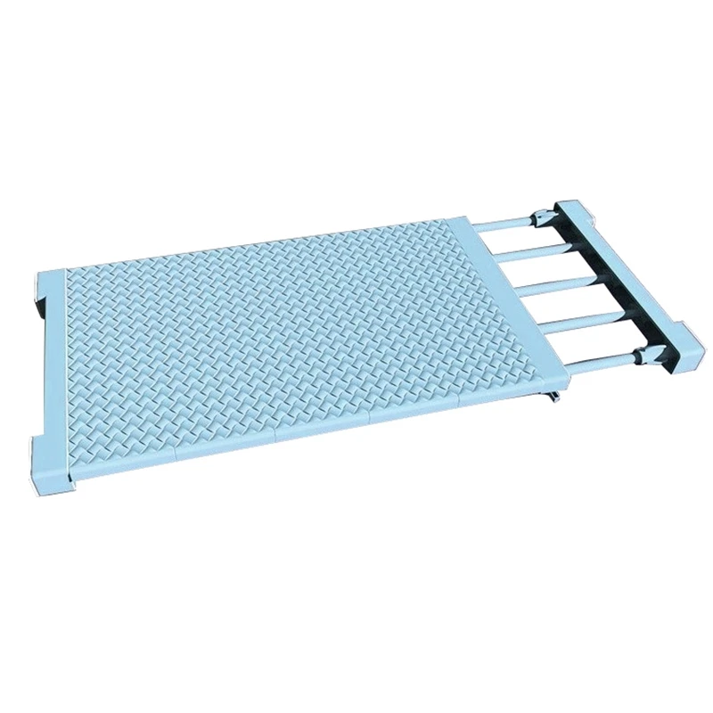 Telescopic Wardrobe Storage Rack Shelf Adjustable Kitchen Cabinet Bathroom Bl | Дом и сад