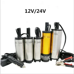 DC 12V/24V 30L/min 38mm Hose,Plastic Submersible Electric Pump For Diesel/Oil/Water/Fuel Transfer,With Switch,12 24 v Volt