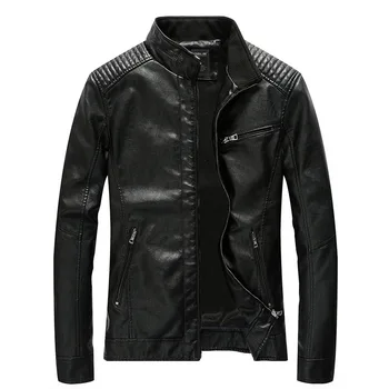 

2019 New Man Fur Liner Leather Spring Autumn Winter Man Jacket Motorcycle Thick Coat Size M-5XL men leather jackets jackets