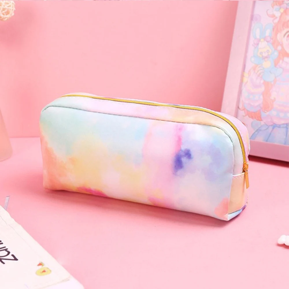 1Pcs New Fashion Travel Women Cosmetic Bag Large Small Organizer PU Colourful Beauty Makeup Bags Pouch Student Pencil Bag Case