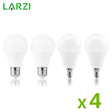 4 шт. светодиодный светильник E27 E14 3 Вт 9 Вт 12 Вт 15 Вт 18 Вт 24 Вт 220 В светодиодный светильник высокой яркости для дома Bombillas Теплый Холодный белый
