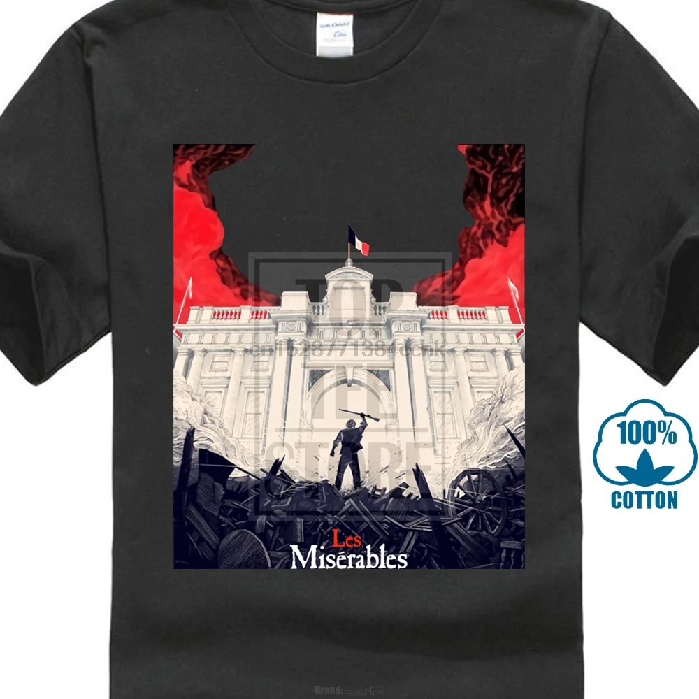 Летняя повседневная мужская футболка Les Miserables Epic романтическая музыкальная