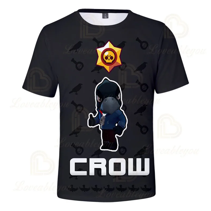 

3 To 14 Years Kids Boys Girls 3D Brawling Game Stars Cartoon T-shirt Shirt Cartoon Shooting Tops Kids Birthday Gift