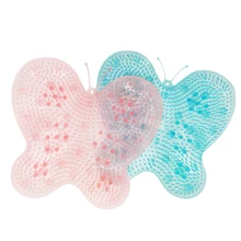 Ленивый Массажный коврик для ванной силиконовая присоска коврик для душа нескользящий чистый для ванной комнаты 31x31cm- MS