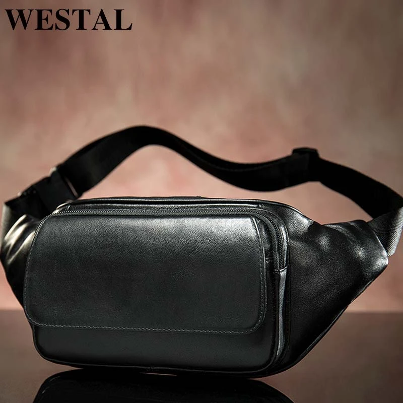 Black leather bag belt Clearance
