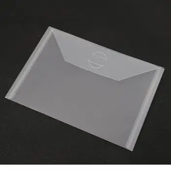 

10pcs Transparent PP File Bag Durable Stamp Collect Holder DIY Scrapbooking Stencil Cutting Template Storage Pouch