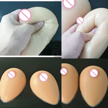 

1200g/38D Full Silicone Fake Breast Form Enhancer Realistic Soft Boobs Skin Crossdress Transgender Queen Transvestite Mastectomy