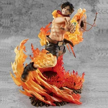 23cm Anime One Piece Portgas D Ace Action Figure 15th Anniversary Classic Look PVC Collection Model Dolls Toys for Boys Gifts