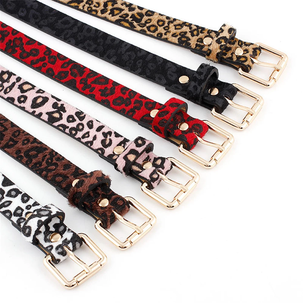 

2019 Fashion Women Sexy Leopard Pattern Belt Cummerbund Female Horsehair Belt Ladies Vintage Punk Belts For Jeans Party Dress