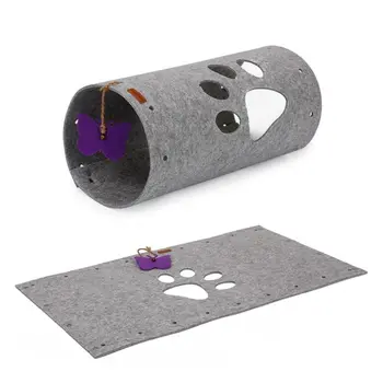 

DIY Cat Spliced Tunnel Toy Stitching Folding Mat Cats Play Channel Puzzle Pet Training Toy Supplies 090C for cat toy