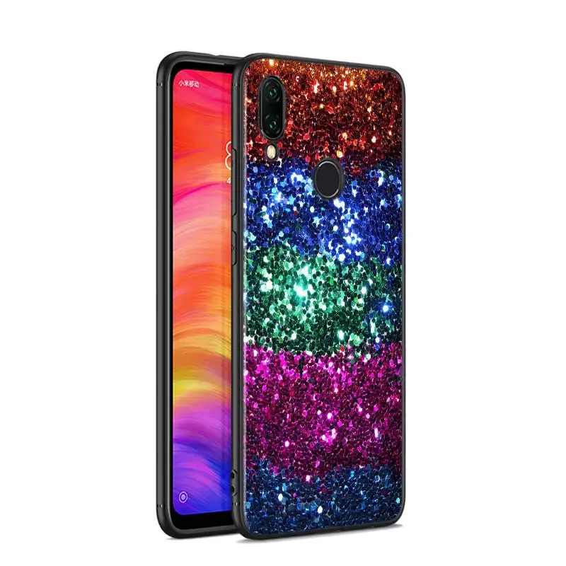 Черный чехол, роскошный водный синий золотой и черный эффект для Xiaomi Redmi Note 8 7 6 5 4X4 K20 Pro 7A 6A 6 S2 5A Plus, чехол для телефона