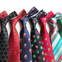 Праздничный Рождественский галстук для шеи, галстук высокой плотности для мужчин, праздничный костюм на день рождения, аксессуар, галстук