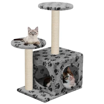 

Cat Tree with Sisal Scratching Posts Cat Scratches Feature-packed Cat Climbing Frame Four Seasons 60cm Cat Climbing Frame