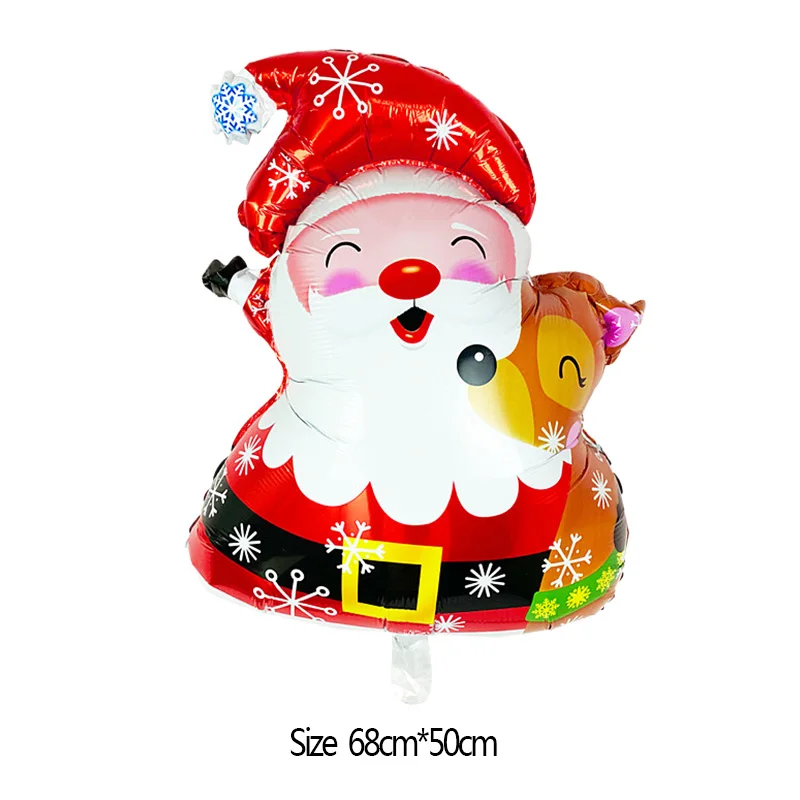 Новые рождественские воздушные шары из алюминиевой фольги Санта Клаус Снеговик Медведь Пингвин праздничные воздушные шары макет вечерние украшения детские игрушки
