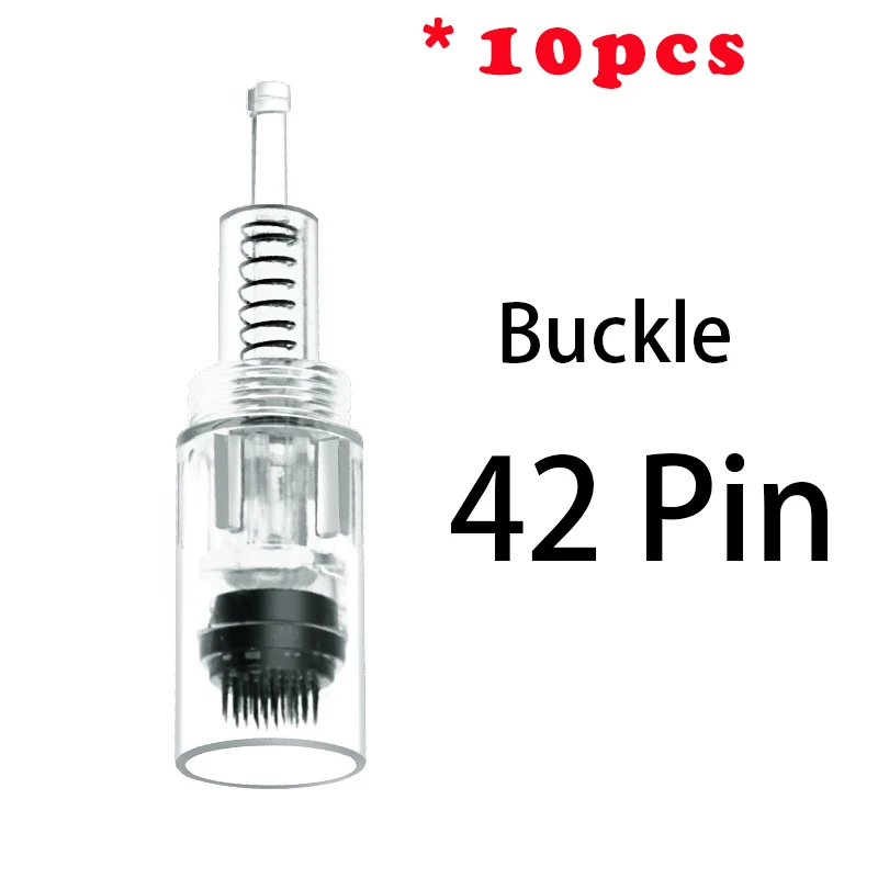 Микроблейдинг машина для ухода за кожей устройство тату Дерма Иглы для татуировки Пистолет Мезотерапия Макияж лица микро-прокатка Дерма терапия - Цвет: 10PCS 42pin