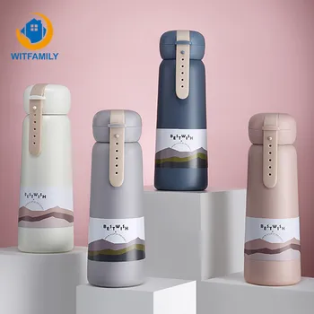 

350ML Insulation Cup 304 Stainless Steel Simple Portable Portable Bullet Shape Cups Thermocup Bottle Vacuum Cup Student Gift